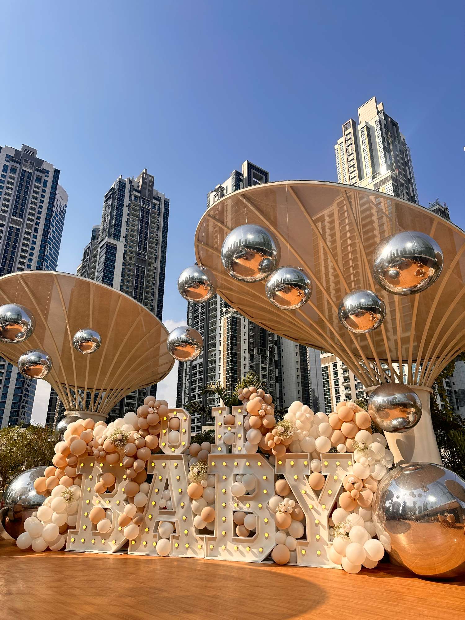 Outdoor event celebration