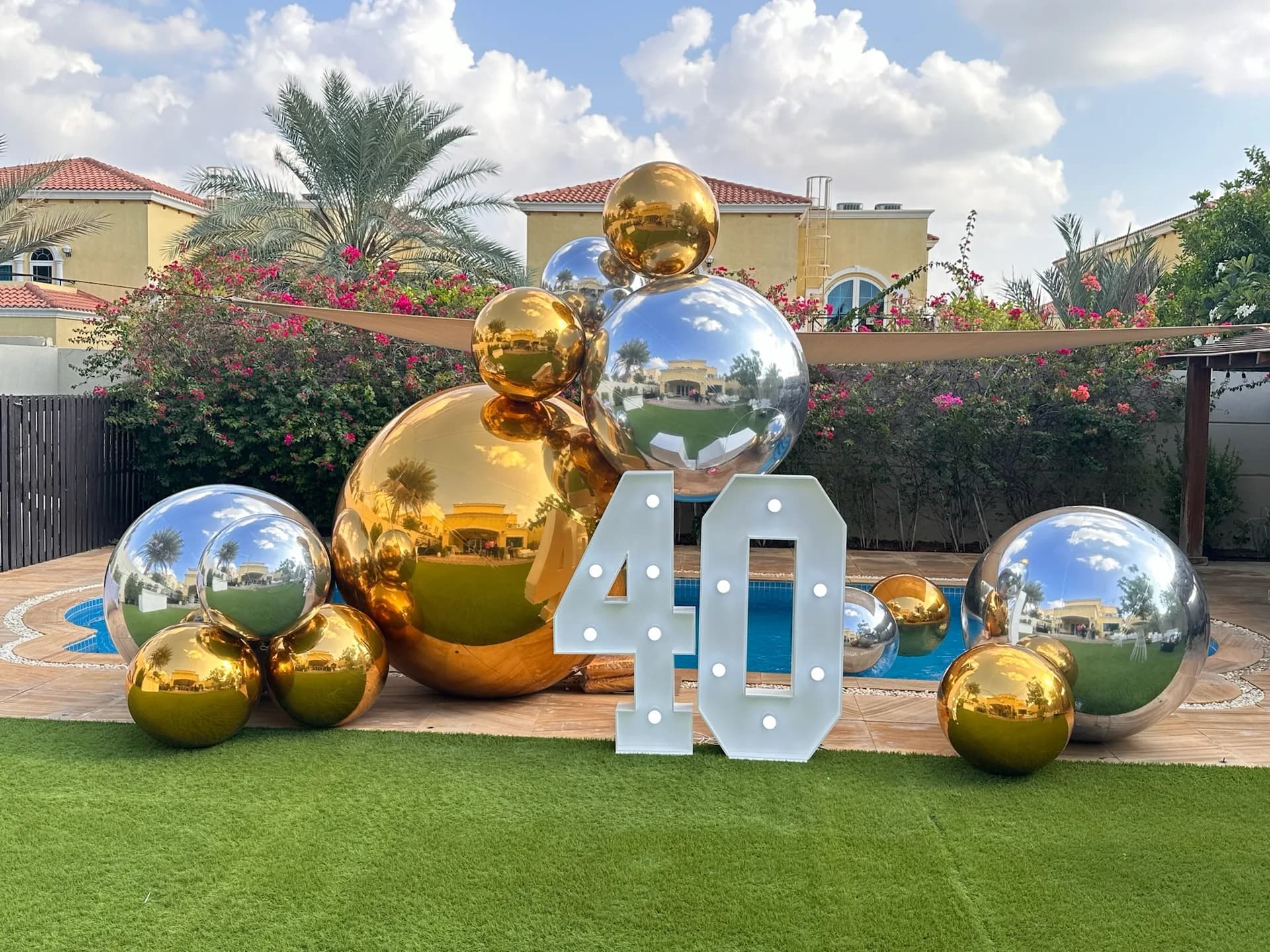 Styled corporate event setup at Pampa Events venue in Dubai