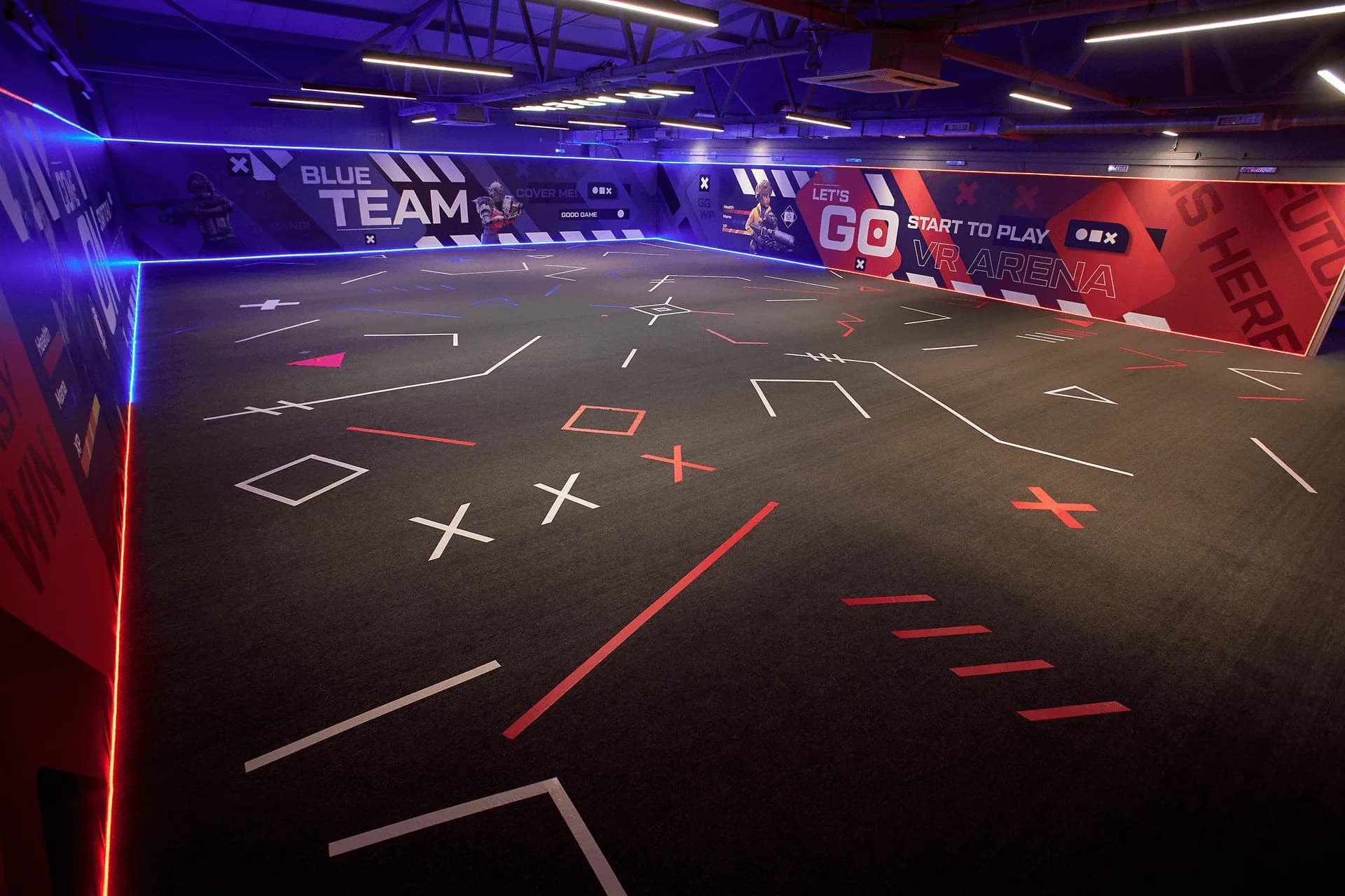 VR Arena free-roam virtual reality gaming